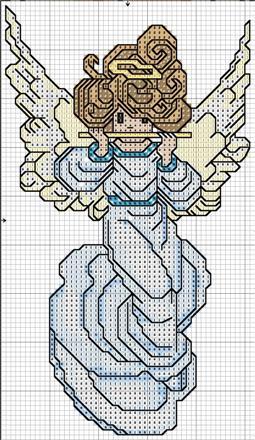 Schema punto croce Angelo Flauto