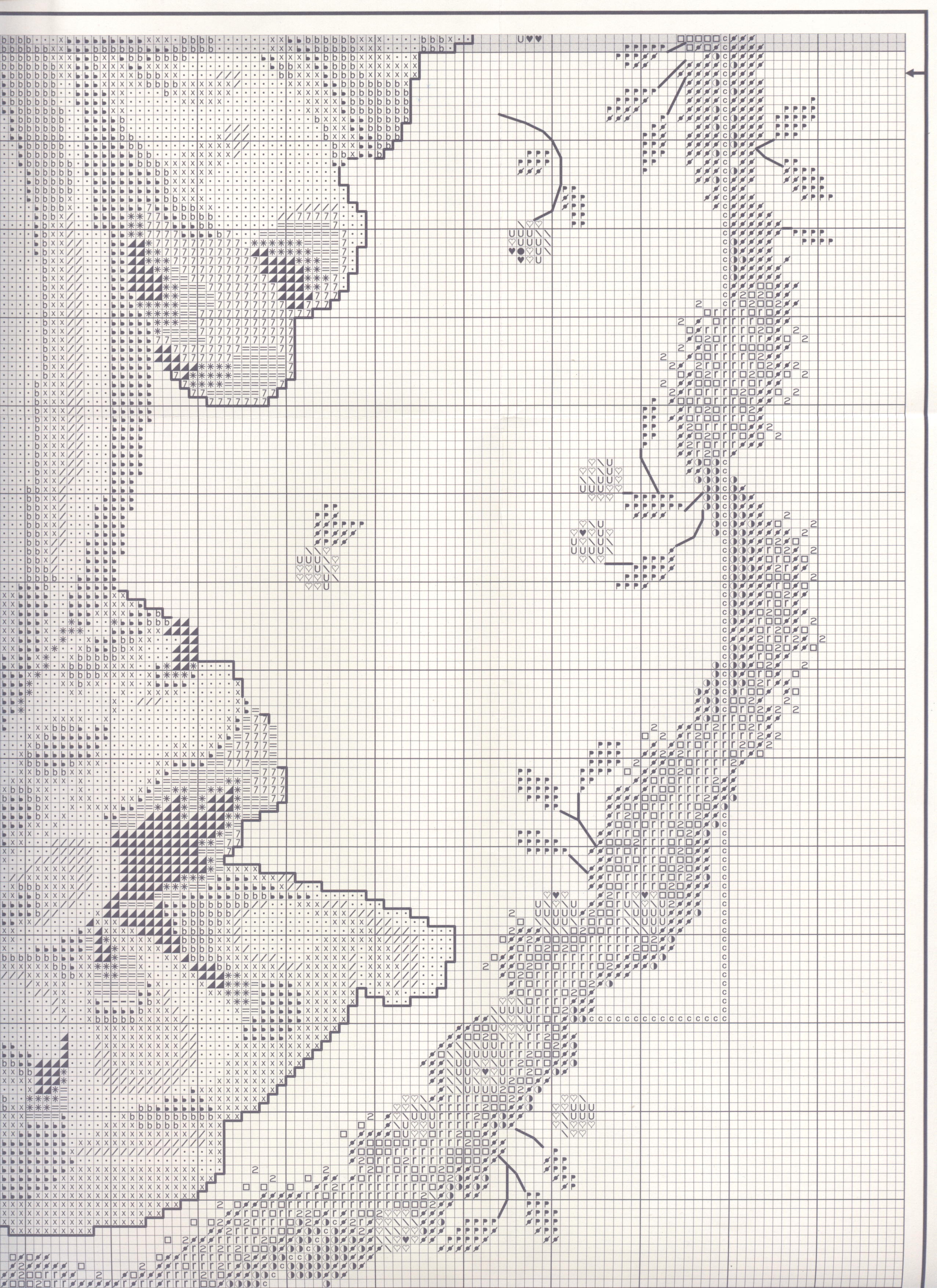 Schema punto croce Angelo Nuovo Giorno 10
