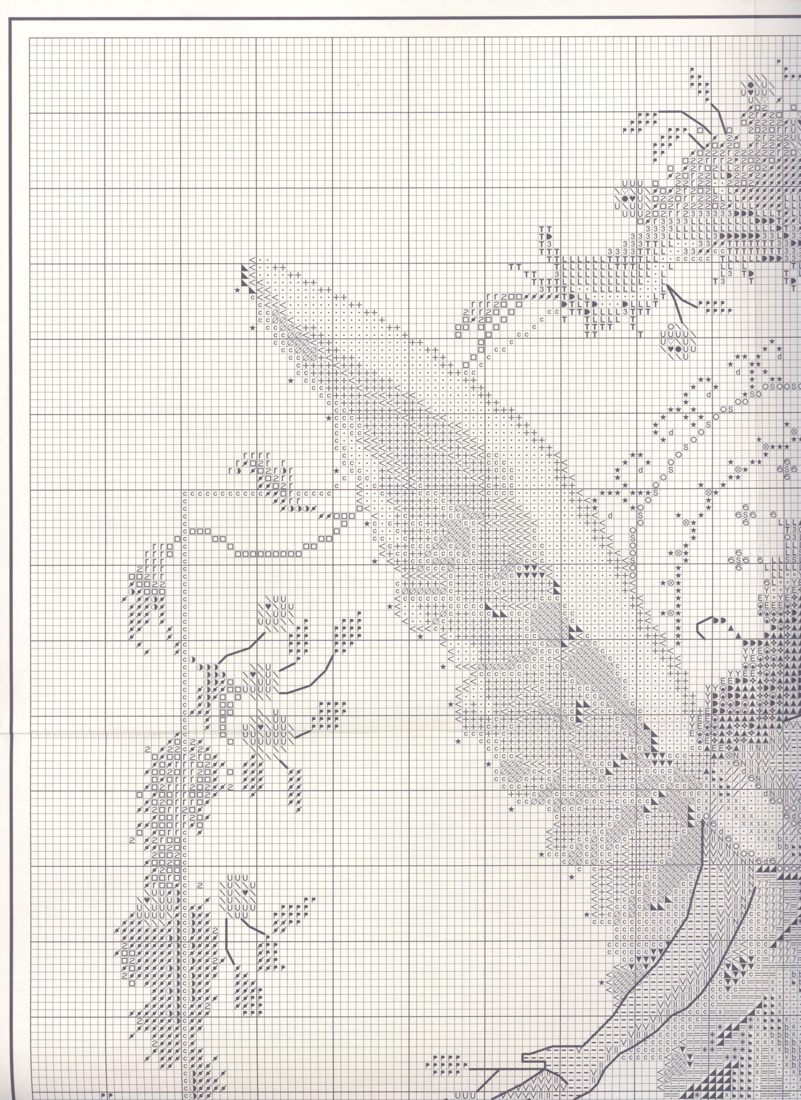 Schema punto croce Angelo Nuovo Giorno 2