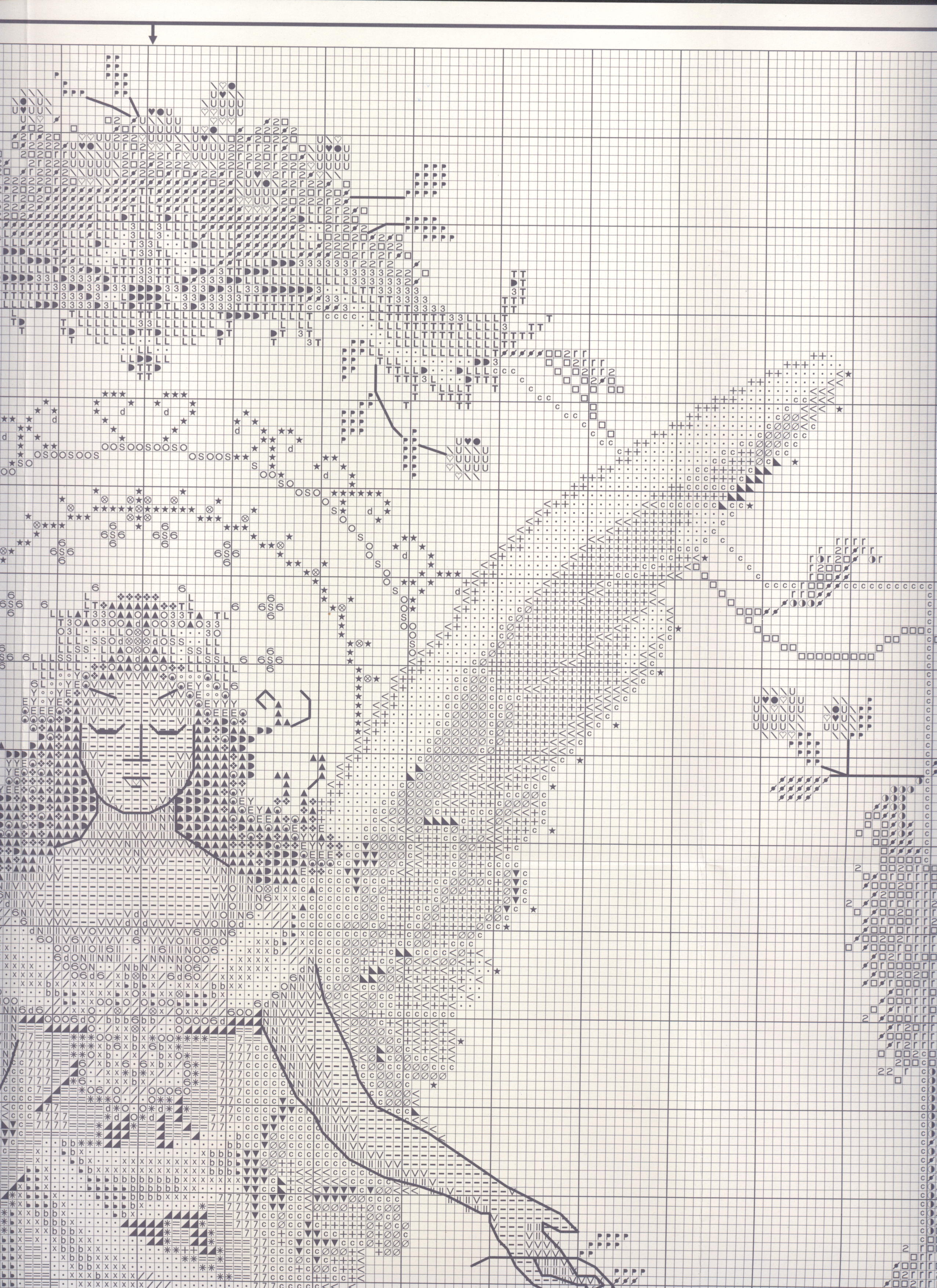 Schema punto croce Angelo Nuovo Giorno 3