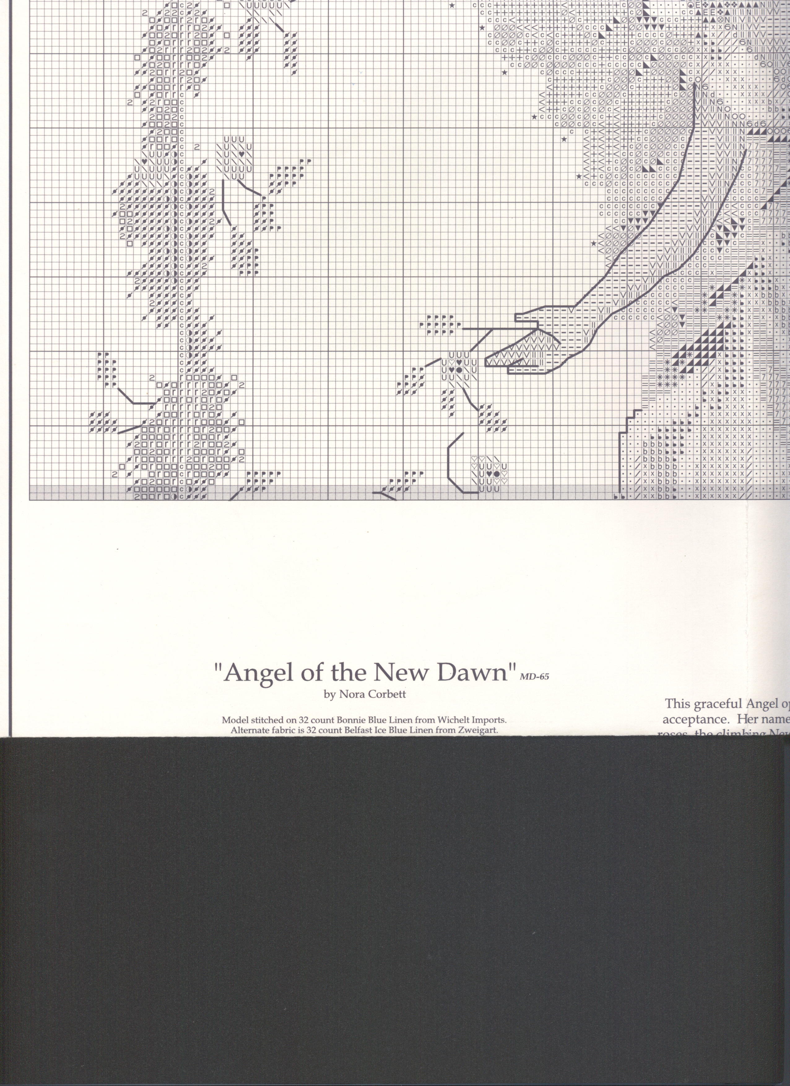 Schema punto croce Angelo Nuovo Giorno 5