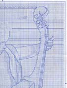 Schema punto croce Angelo Violino 3