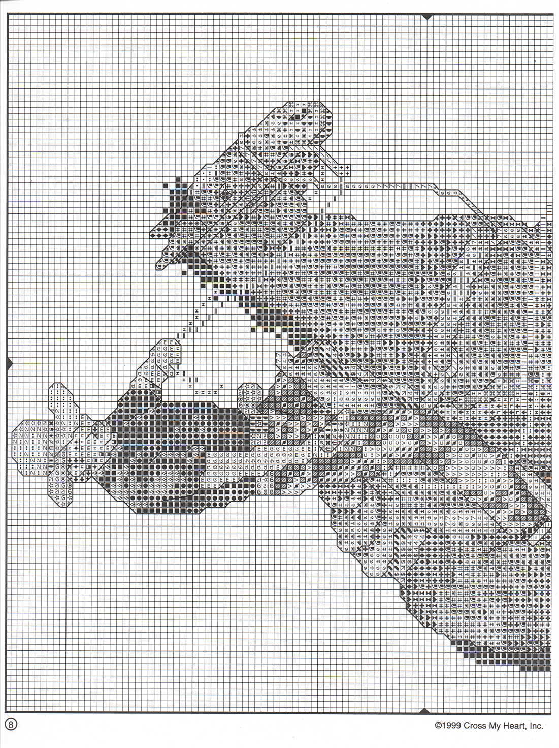 Schema punto croce Cavalli 12