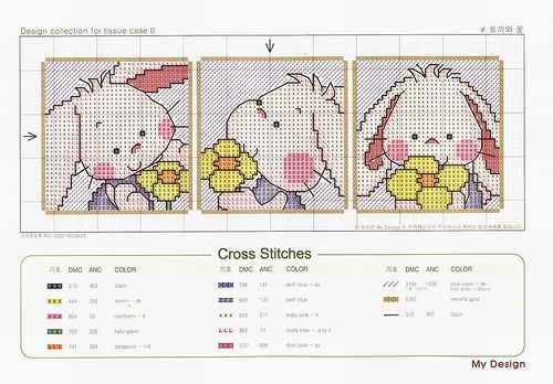 Schema punto croce Coniglietto 10