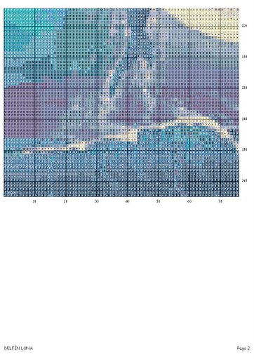 Schema punto croce Delfino 11d