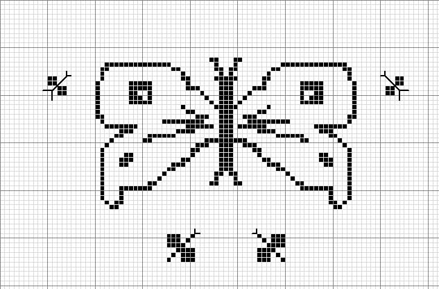 Schema punto croce Farfalla8