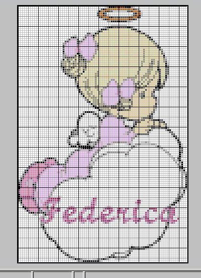 Schema punto croce Federica 120