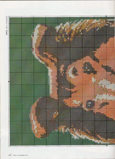 Schema punto croce Lassie 01