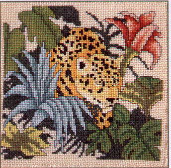 Schema punto croce Leopardo 01