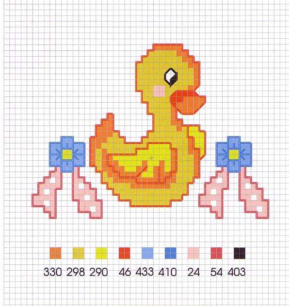 Schema punto croce Oca Fiocchi