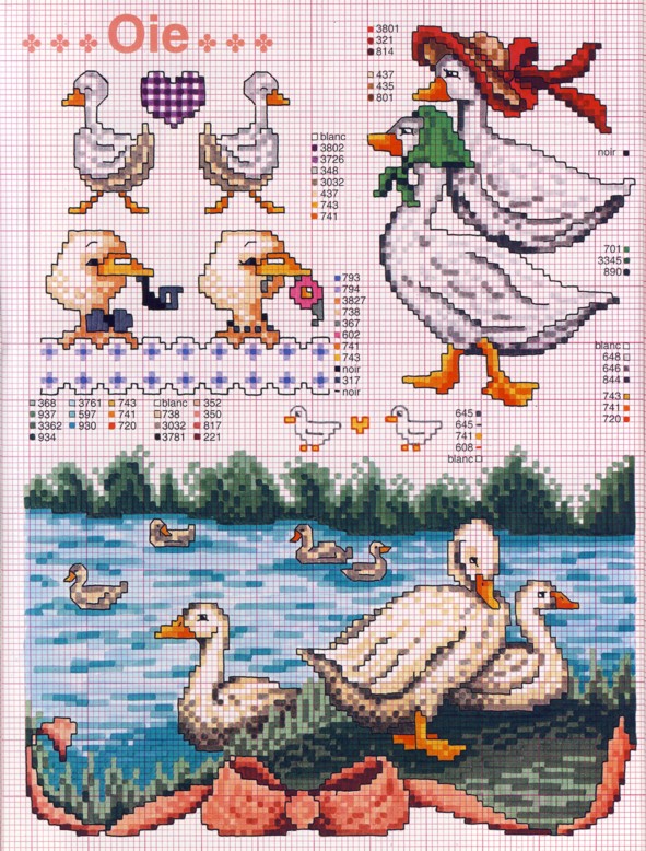 Schema punto croce Oche1