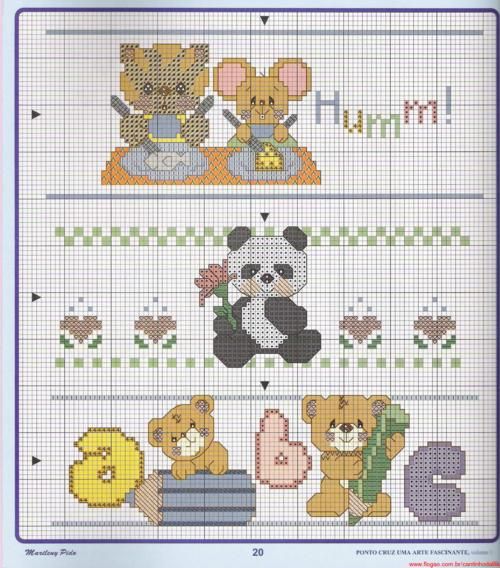 Schema punto croce Panda 2