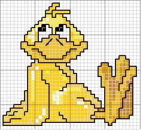 Schema punto croce Pato