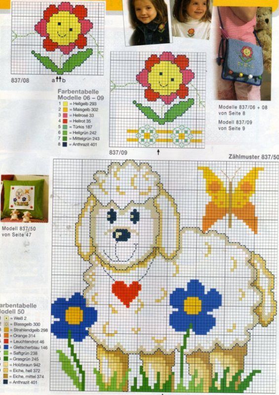 Schema punto croce Pecora