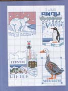 Schema punto croce Animali Inverno