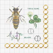 Schema punto croce Ape