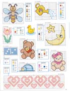 Schema punto croce Ape Orsetto