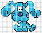 Schema punto croce Azul