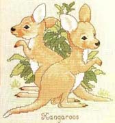 Schema punto croce Canguri 1