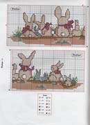 Schema punto croce Conigli