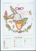 Schema punto croce Coniglietto 05