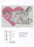 Schema punto croce Coniglietto 06