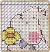 Schema punto croce Coniglietto 07