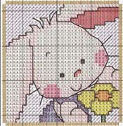 Schema punto croce Coniglietto 08