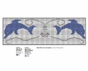 Schema punto croce Delfini