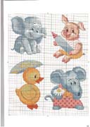 Schema punto croce Elefante2