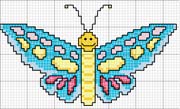 Schema punto croce Farfalla