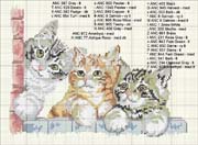 Schema punto croce gattini