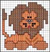 Schema punto croce Leone B