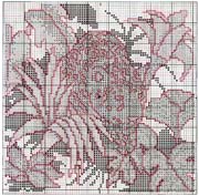 Schema punto croce Leopardo 02