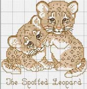 Schema punto croce Leopardos