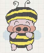 Schema punto croce Maialino 3