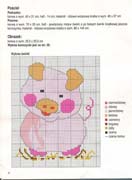 Schema punto croce Maialino 6