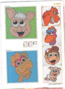 Schema punto croce Maialino Misti