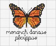 Schema punto croce monarca