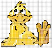 Schema punto croce Pato