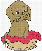 Schema punto croce puppy