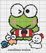 Schema punto croce Ranocchia B