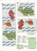 Schema punto croce Tartaruga Cavalo Marino
