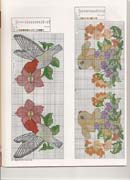 Schema punto croce uccellini coniglietti