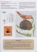 Schema punto croce Uccello Nido