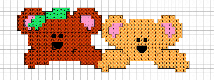 Schema punto croce Strisciaorsetti1
