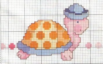 Schema punto croce Tartaruga6