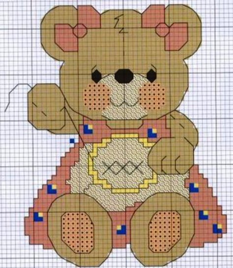 Schema punto croce Orsetta-crocettina