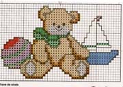Schema punto croce Baby-orsetto