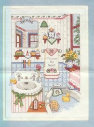 Schema punto croce Bagno Country 01